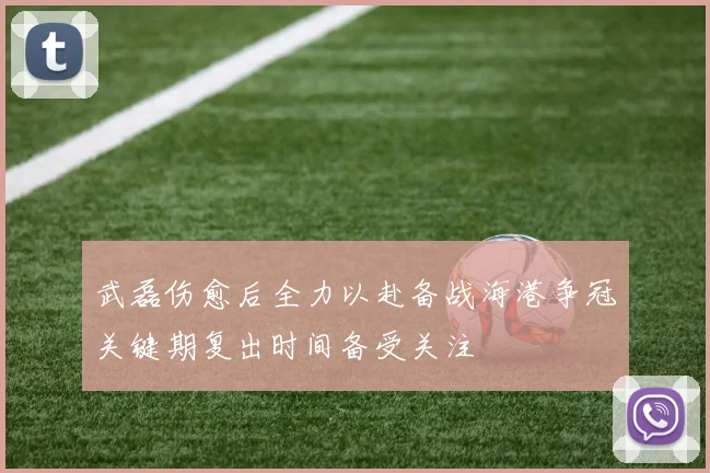 武磊伤愈后全力以赴备战海港争冠关键期复出时间备受关注